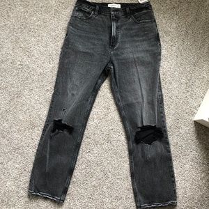 Abercrombie & Fitch Straight Leg Black Jeans NWT